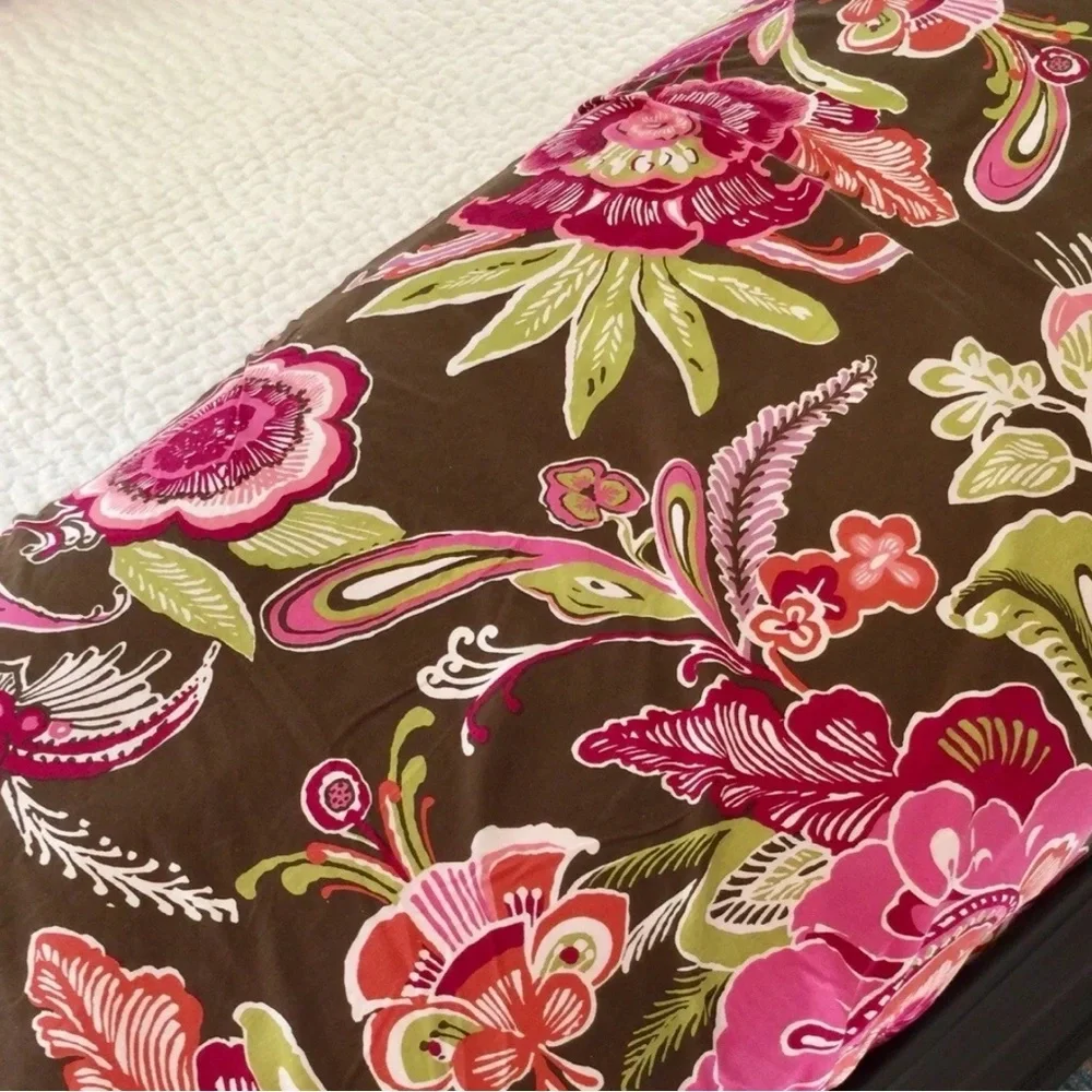 New Pottery Barn Dorm Boho Floral Twin Duvet Organic Cotton OEKO TEX Certified - Picture 6 of 6